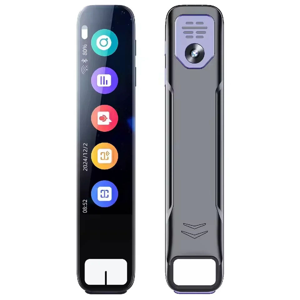 Smartphone with app icons displayed on the screen, showing front and side views.