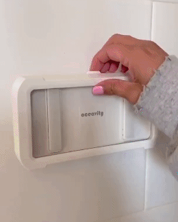 video of phone holder in use in the shower   rotating.