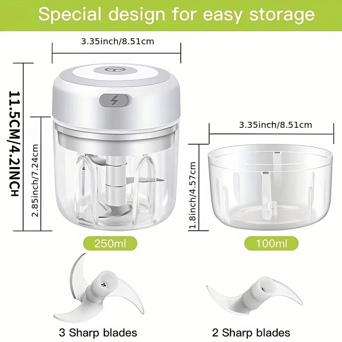 showing the easy storage 